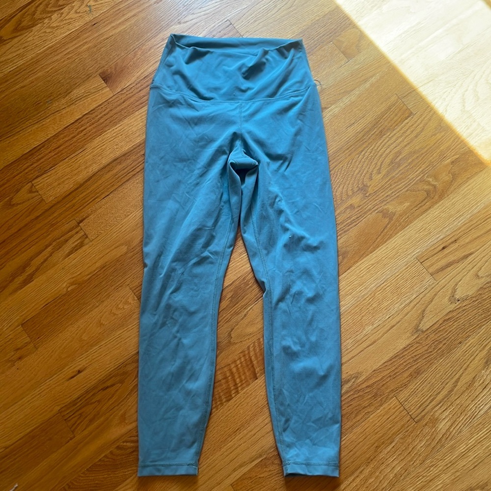 Yogalicious, light, blue, buttery, soft leggings, size medium